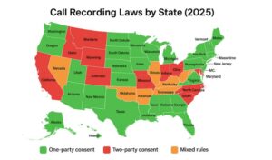 Call recording Laws by States 2025